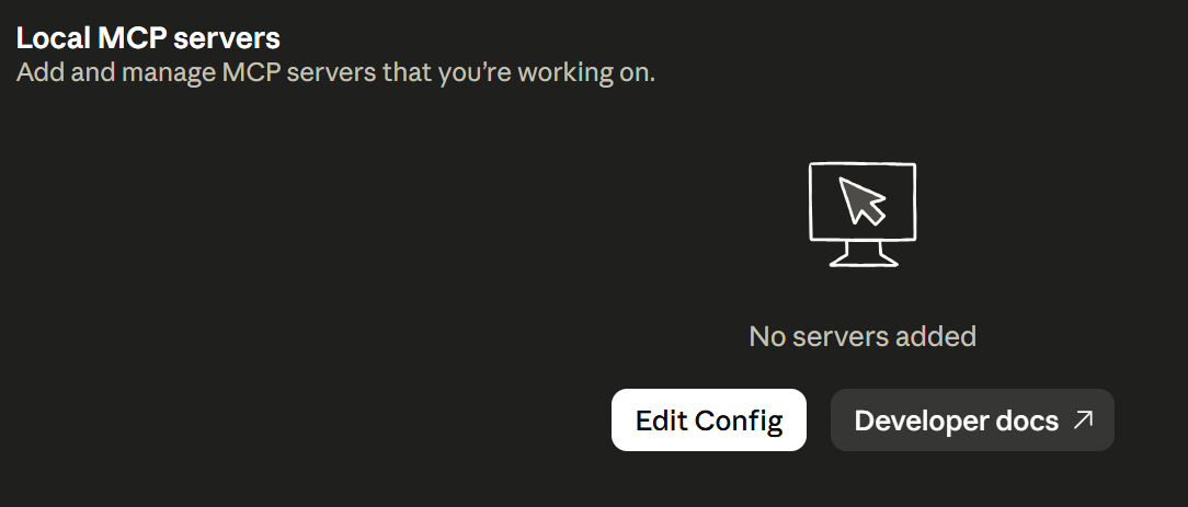 Developer — Edit Config